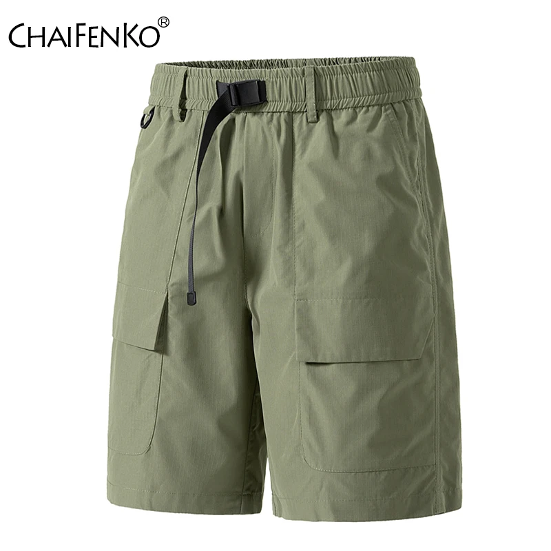 

Мужские спортивные шорты для альпинизма и пешего туризма, новые модные универсальные повседневные шорты, летние однотонные простые мужские шорты-карго