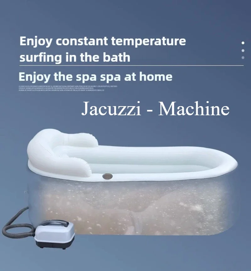 Body Massager Bubble Bath Tub Folding Spa Massage Bath Tub Home Full Body Massage Surf Machine