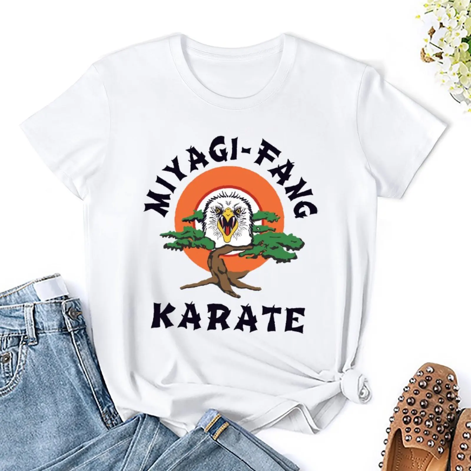 MIYAGI FANG KARATE Classic for Sale T-shirt Harajuku Sports T-shirts Funny Graphic Aactivity Competition Cute