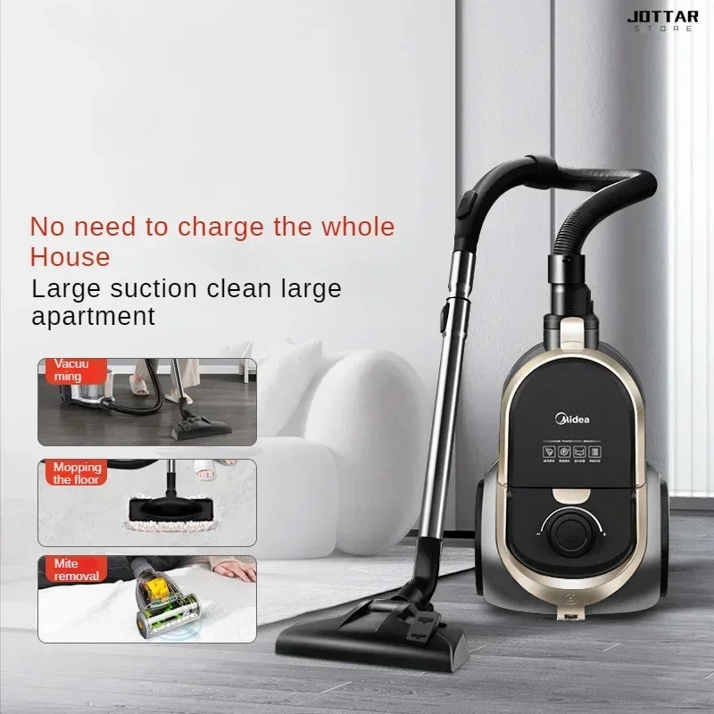 Household Vacuum Cleaner - Horizontal, Large Suction, Small Handheld & Car-Mounted, High-Power, All-in-One Machine.