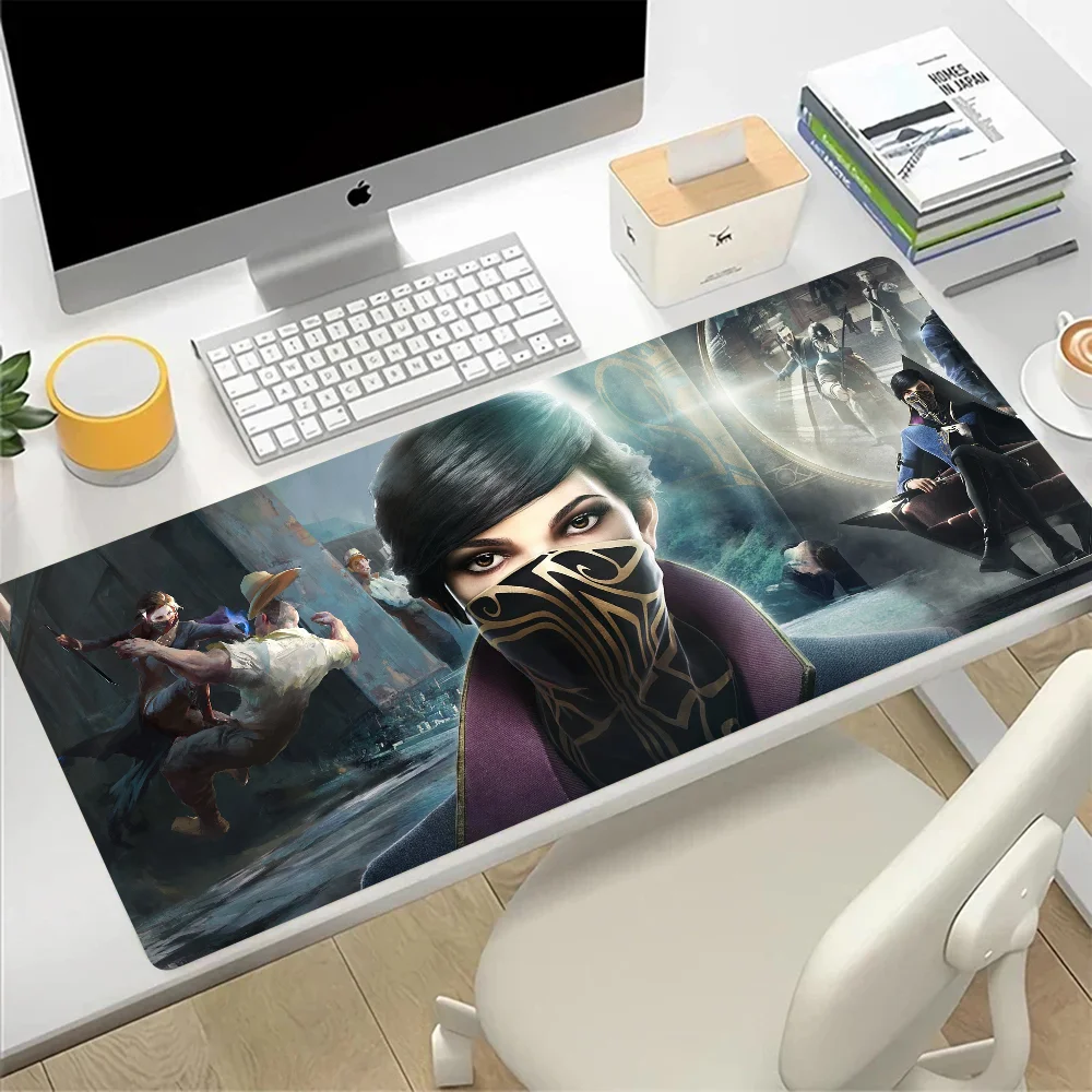 Dishonored 2 Large Mouse Pad Gaming Mousepad PC Gamer Computer Office Mouse Mat Silicone Keyboard Mat Desk Pad Laptop Mausepad