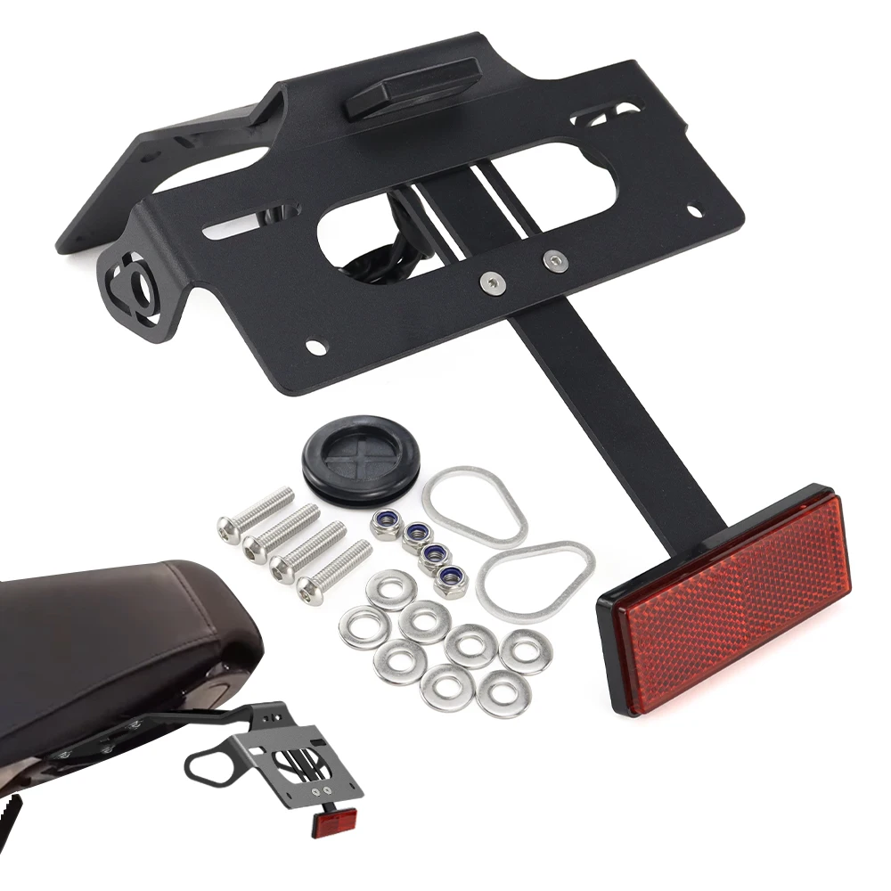 License Plate Frame Holder Bracket For Yamaha XSR900 2022-2026 XSR900 GP 2024-2026 Motorcycle Rear Fender Eliminator Tail Tidy