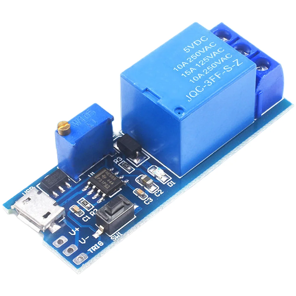 4pcs Trigger-Based Delay Switch Module Designed for 5V 30V Input Range and USB Power Interface in Electronic Prototyping