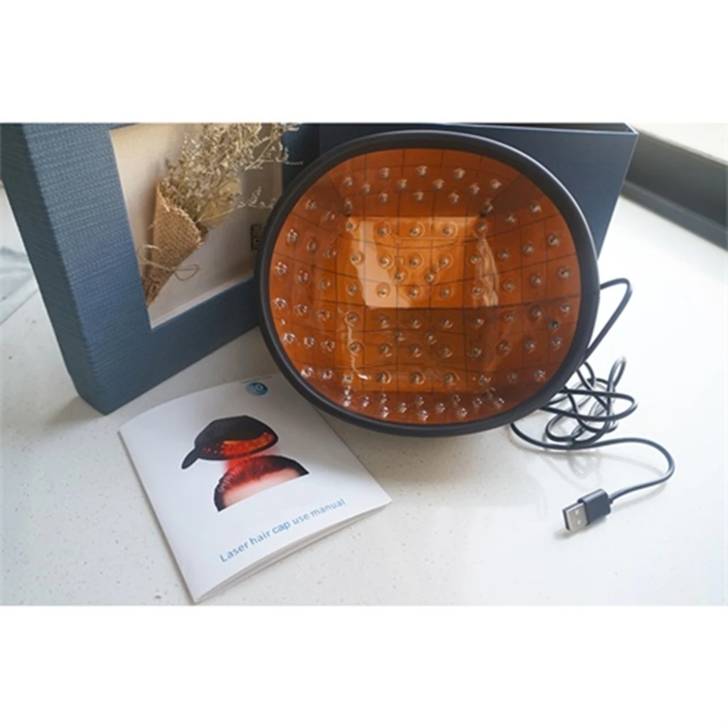 

Red Light Therapy Cap Laser 660nm 830nm Red Near Infrared Hair Regrowth Hat Hair Loss Treatment Thermal Helmet Scalp Massager