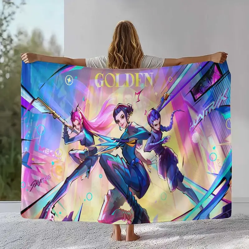 D-Derpy Tiger KPop Group Cartoon  Soft Flannel Throw Blanket,Cozy Warm Blanket for Bed,Sofa,Living Room,Picnic,Picnic,Home Decor