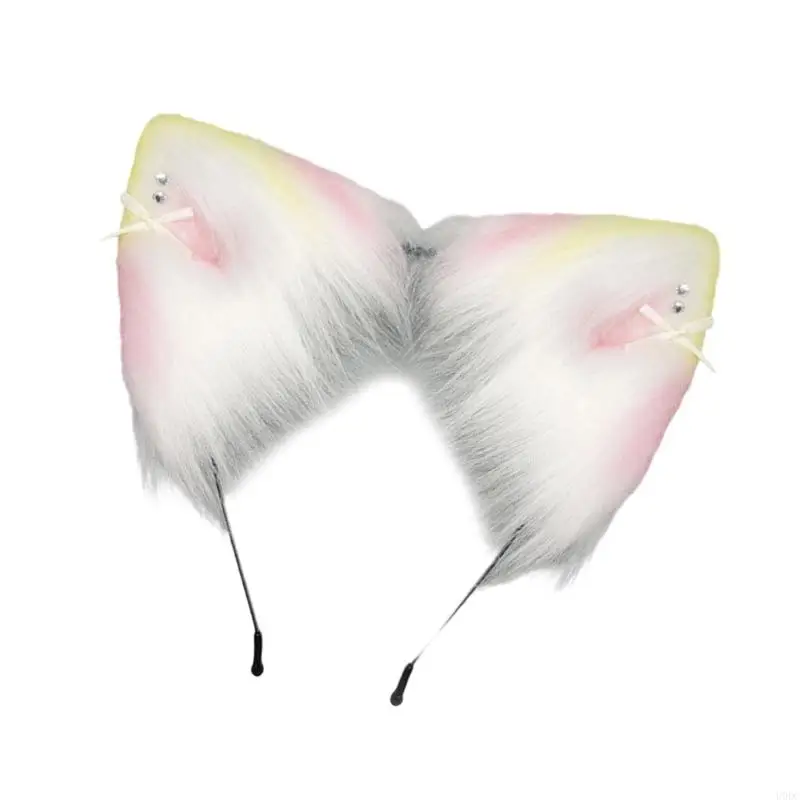 Serre-tête avec oreilles chat doux, bandeau doux pour femmes enfants, Costume fête, usage quotidien, Y166