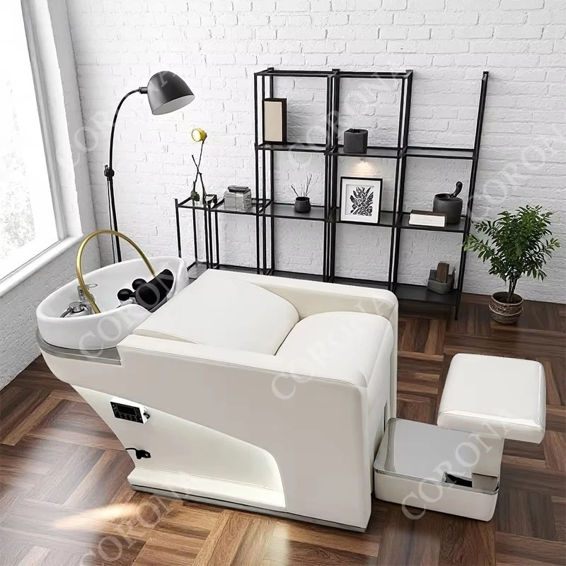

Hair salon furniture shampoo station with sink