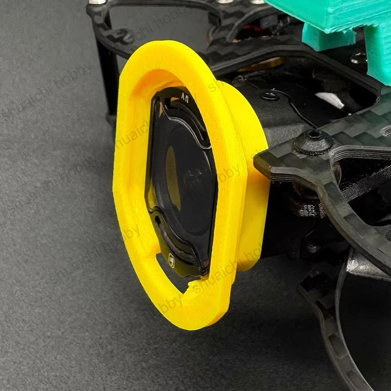 3PCS DJI O4 에어 유닛 프로 렌즈 필터 보호 링 TPU 3D 프린팅 가드 커버 (FPV 레이싱 드론 CNC 노즈 DIY 액세서리)