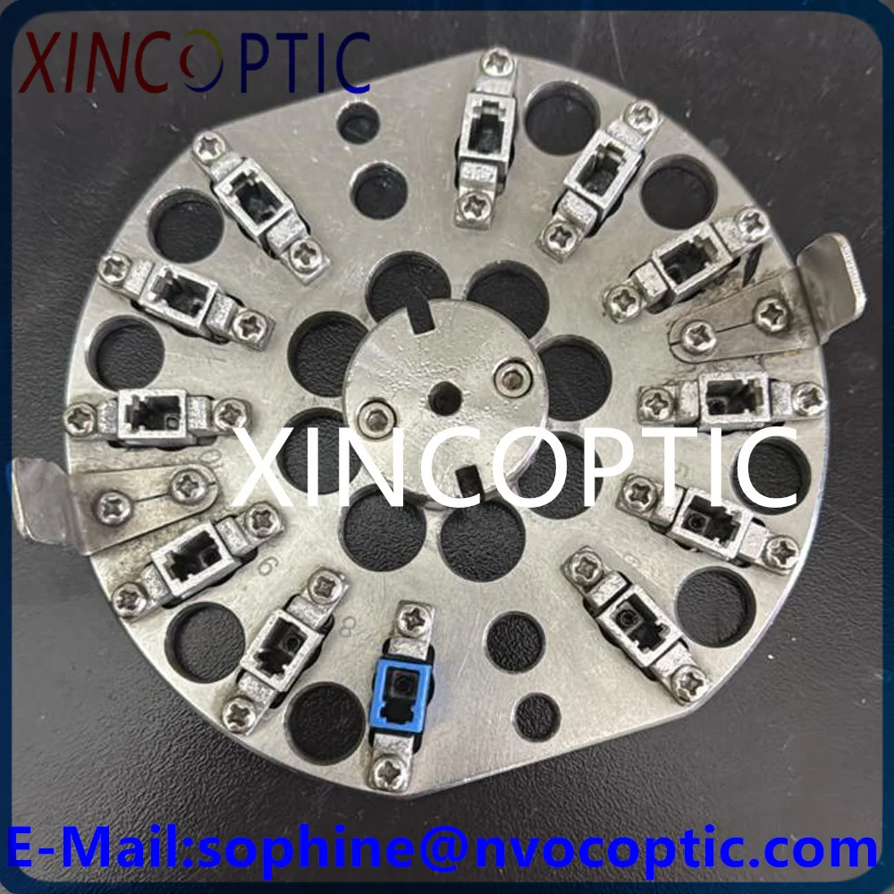 

High Efficiency LCUPC SM MM Optical Fiber Cable Connector 12Positions Central Pressure Polishing Plate Fixture