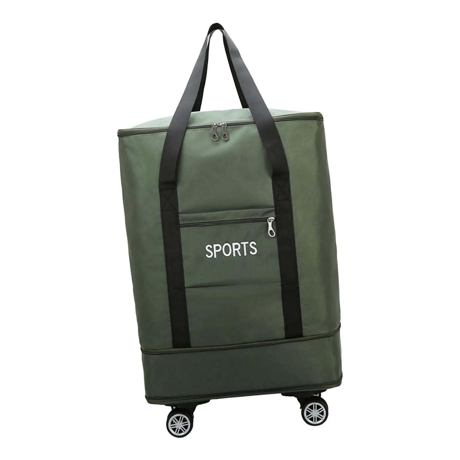 

Rolling Duffle Bag Pouch Waterproof Handbag Weekender Bag Toiletry with Wheels for Outddor Women Men Camping Sports Exercise