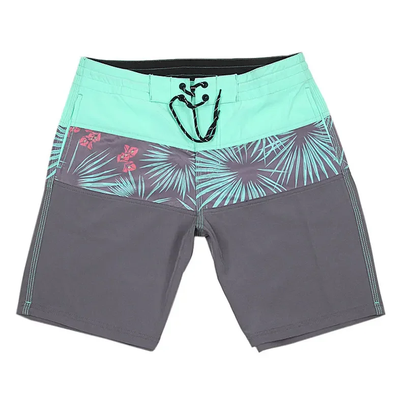 

New Fashion Men's Bermuda Boardshorts Stretch Quick-drying Waterproof Surfing Swimming Diving Sport Shorts Trunks Para Hombre