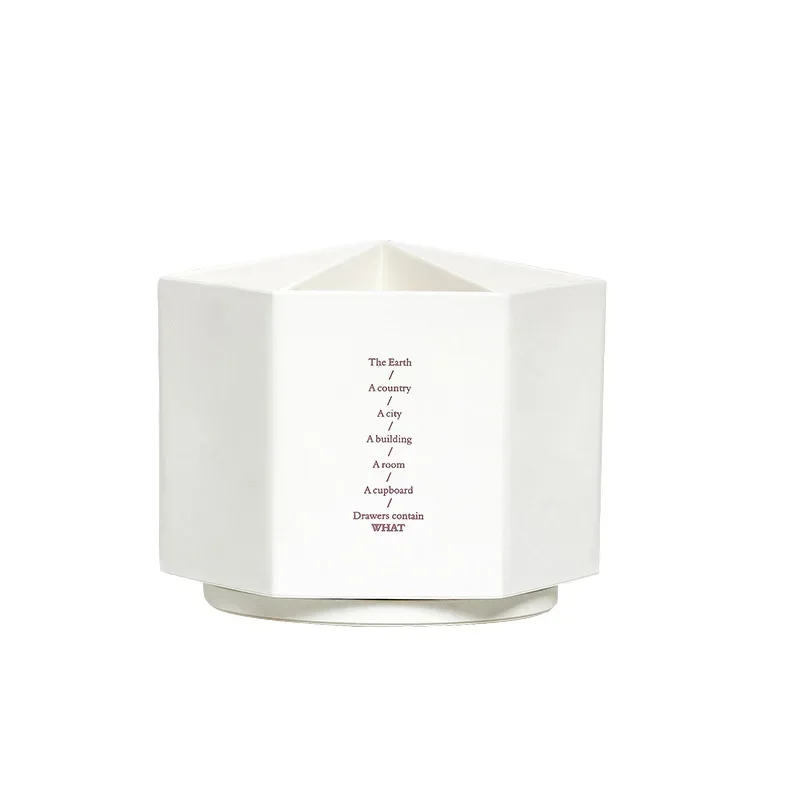 Desk Organizer Accessories Pen Holder Desktop Hexagon Pencil Pot Large Capacity Stationery 2022 Storage Box Escritorio