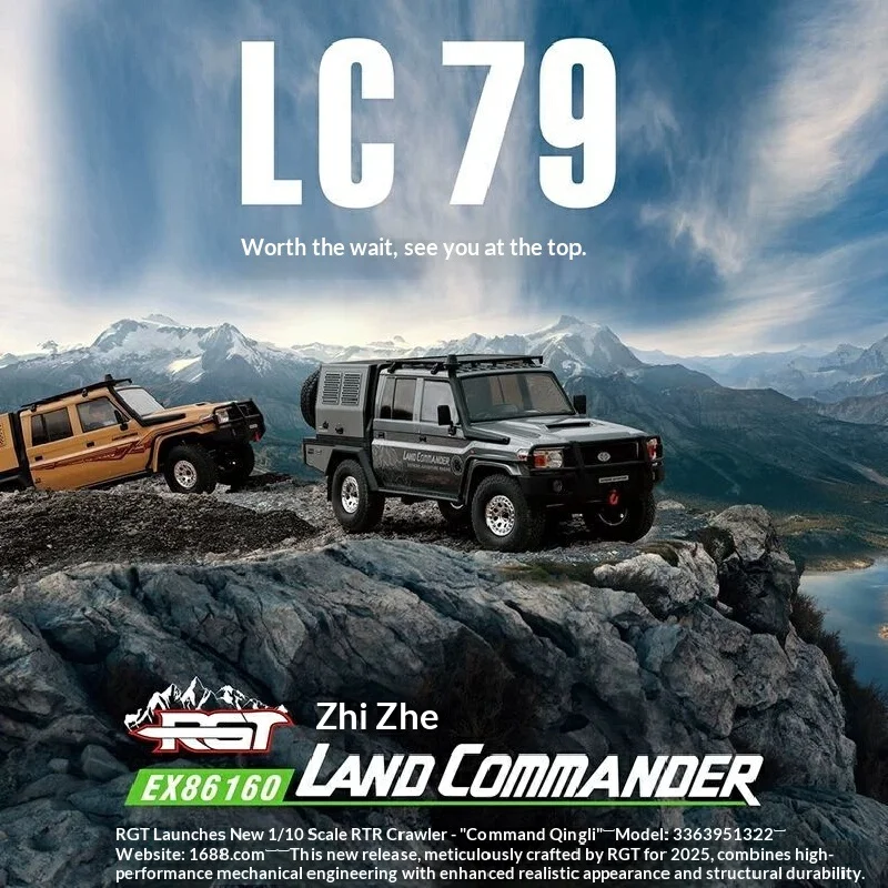 RGT EX86160 1 10 مقياس LC79 قائد التحكم عن بعد الزاحف 4WD الكهربائية على الطرق الوعرة شاحنة مفصلة الجسم RC نموذج سيارة RTR #3