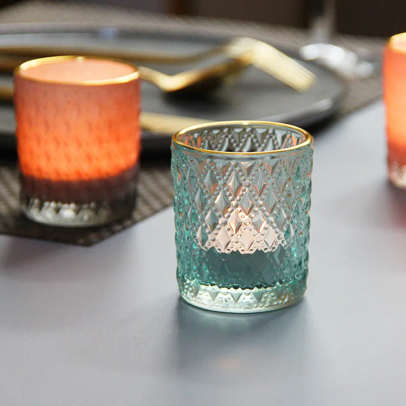 

Room Decoration,Candle Holders,Candelabros Para Velas,Hot-selling Atmospheric Glass Candle Holders, Suitable for Home Use,3pcs