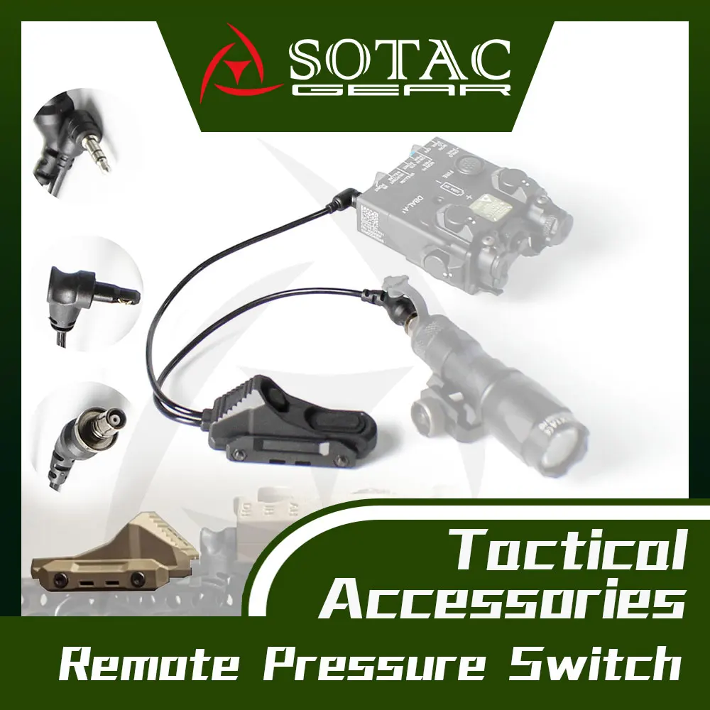 

Weapon AXON DUAL Function Switch Hot Button for M300 M600 Flashlight DBAL-A2 MAWL NGAL Laser SOTAC GEAR