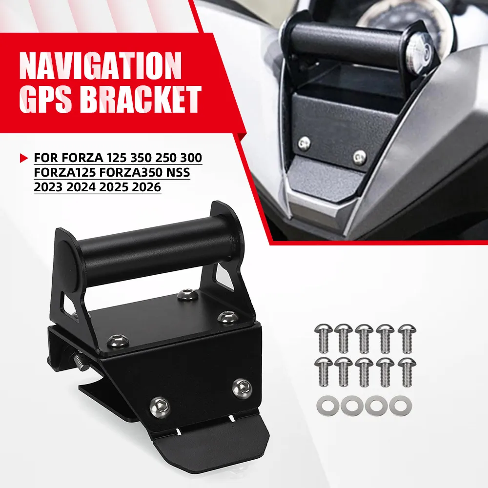 For Honda Forza 125 350 250 300 Forza125 Forza350 NSS 2023 2024 2025 2026 Motorcycle Phone Holder GPS Navigation Mount Bracket