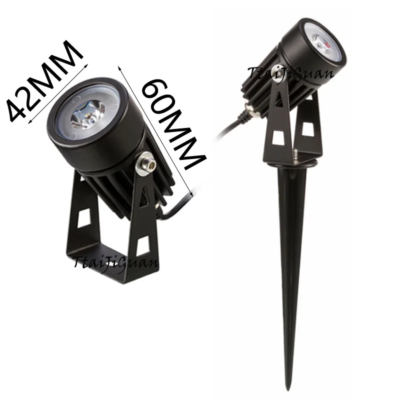 Dimmable Waterproof Outdoor IP65 Garden Lamps AC220V110V DC12V 1W 3W LED Lawn Light Tuinverlichting Outdoor Lighting for Garden