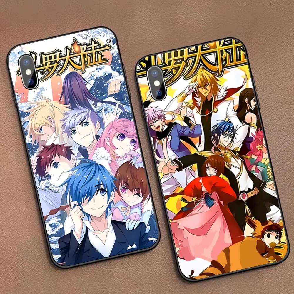 Чехол для телефона Douluo с аниме континента для iPhone 15 14 11 12 13 Mini Pro XS Max, чехол для 6 7 8 Plus X XR SE 2020, чехол