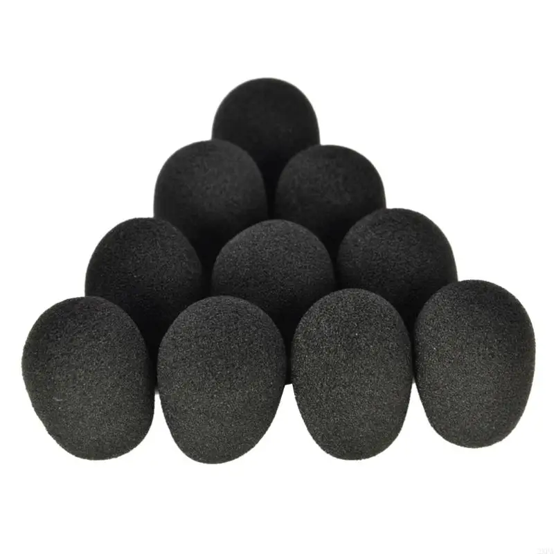 

2XPA 10pcs Headset Foam Microphone Cover for BlackShark Over Headphones Mic Cover Mic Windscreen Foam