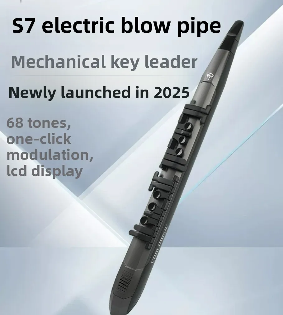 S7 Digital Wind Instrument Electronic Saxophone with Rechargeable Battery and Detachable Mouthpiece