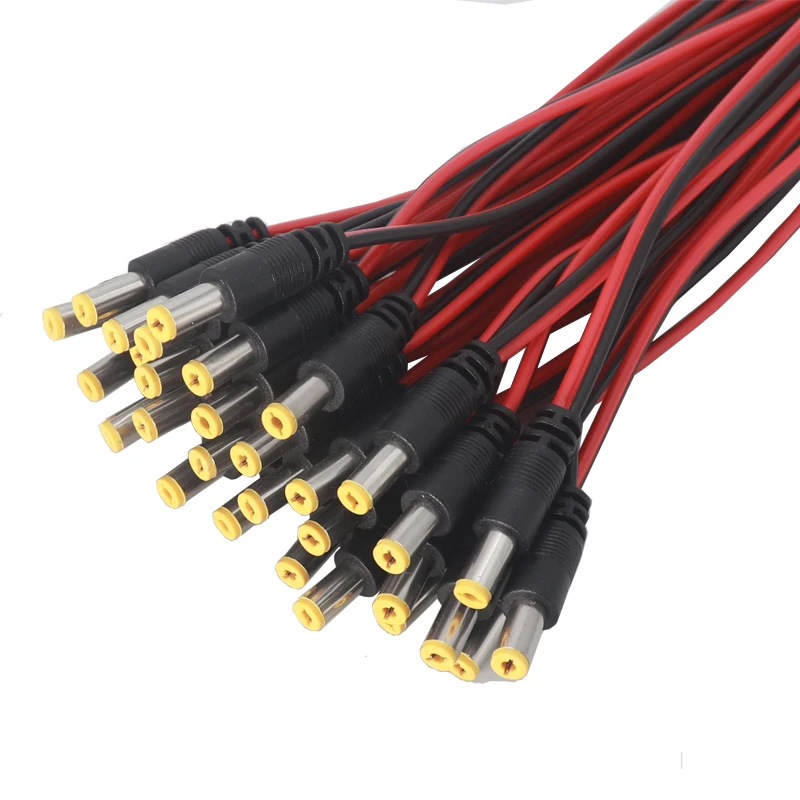 【5Sst】DC Power Male Female Cable 12V Plug DC Adapter Cable Plug Connector For CCTV Camera DC Plug 5.5*2.1mm