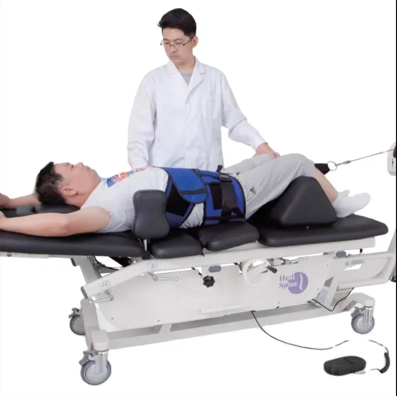 

Chinese AMAIN Physical Therapy Rehabilitation Equipment Cervical Lumbar Traction Device Electric Traction Bed Traction Table