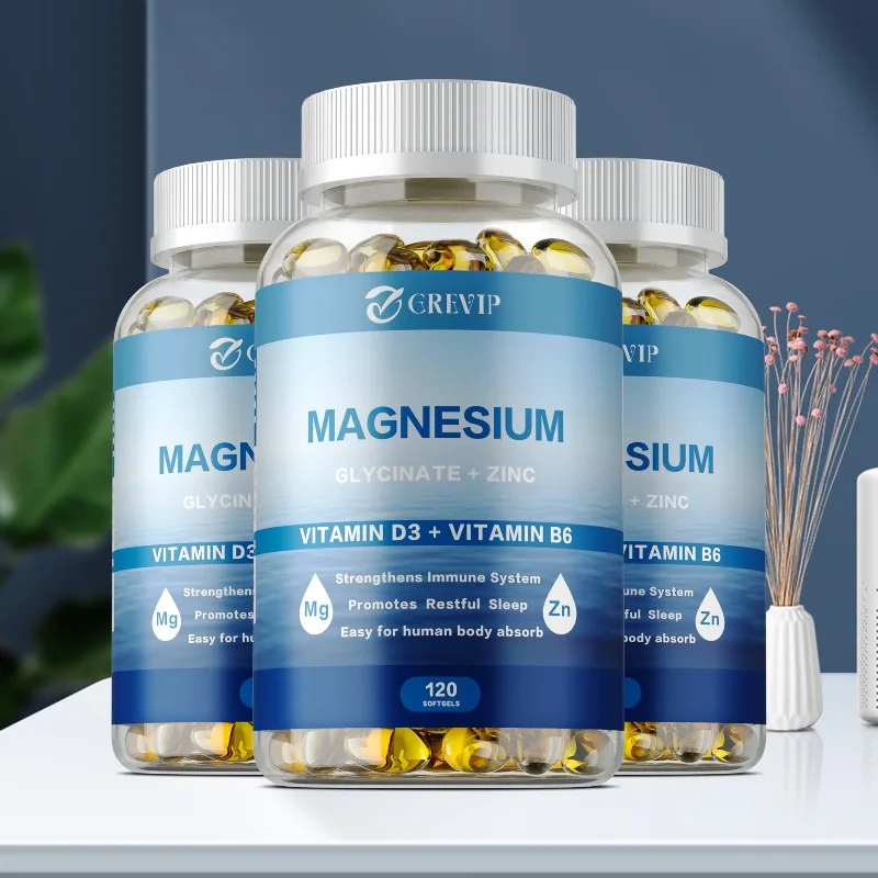 Magnesium Glycinate - High Absorption,Suppprt for Sleep, Leg Cramps, Heart, Ease Muscles,Calm Headaches for Women and Men
