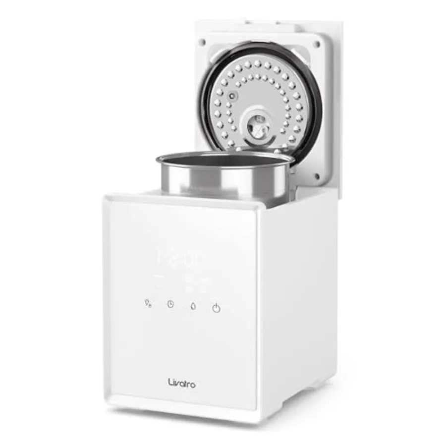 

Stainless Steel Humidifier for Bedroom Living Room 3L Warm Mist Easy Clean Healthy Air Sleep Mode Auto-off