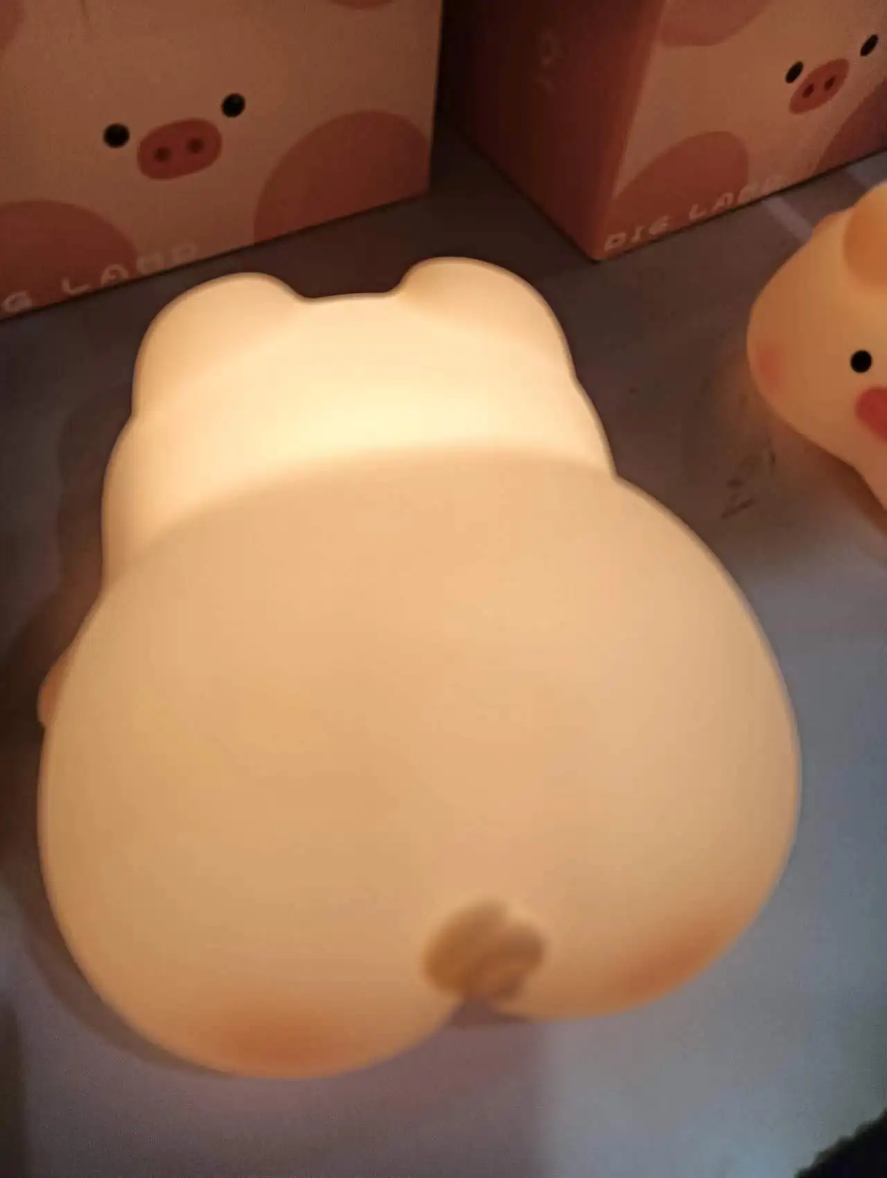 Pink Pig Touch Night Light