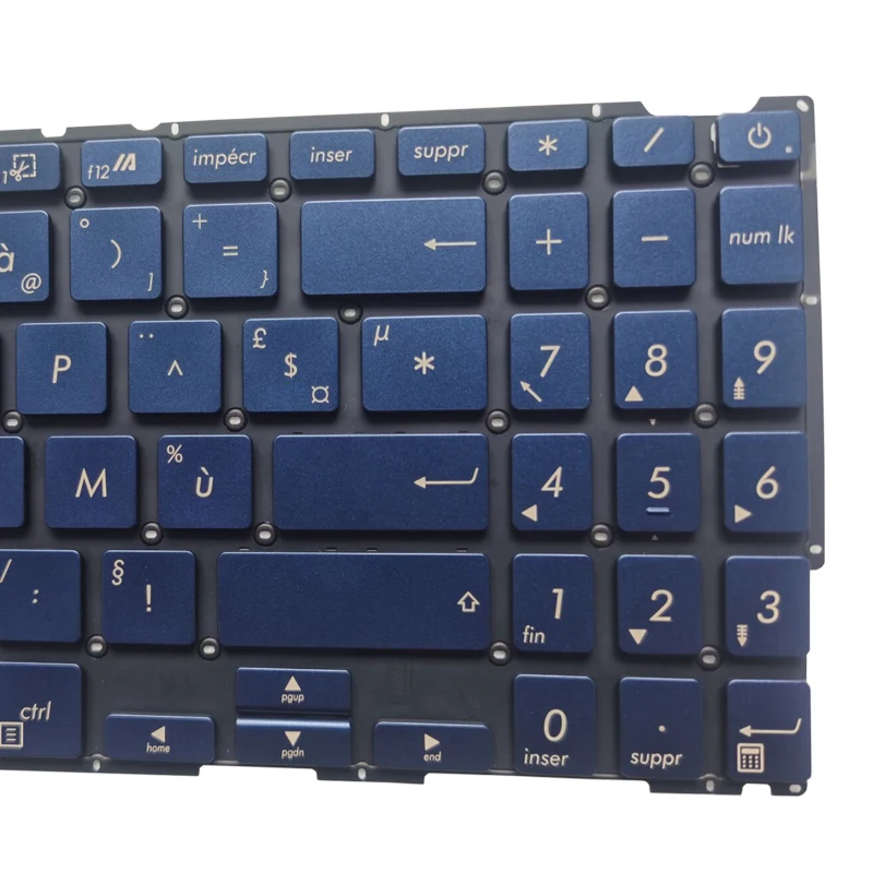 Imagem -05 - Francês fr Teclado do Portátil para Asus Zenbook 15 Ux533 Ux533f Ux533fd Ux533fn Ux533fn Azul com Retroiluminado Novo