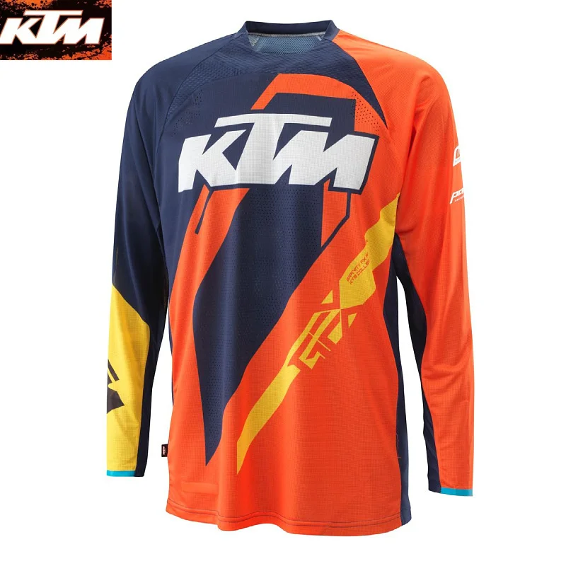 ktm Men\'s Camouflage Downhill Jerseys Mountain Bike MTB Shirts Offroad DH Motorcycle Jersey Motocross Sportwear Clothing Bike