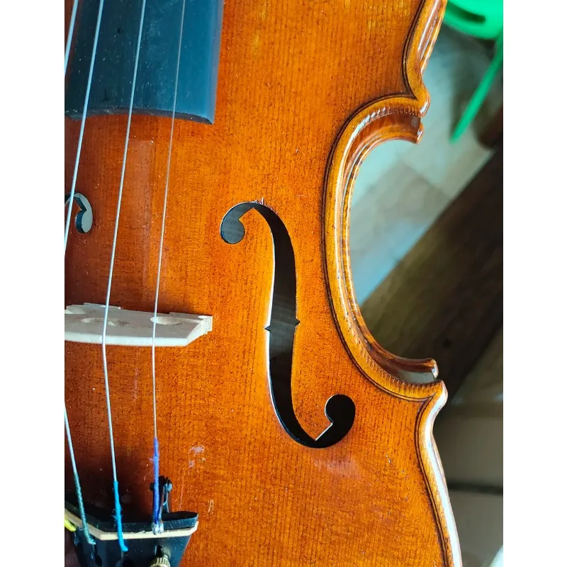 SELECTED 1 Piece Back! Master II Level Stradivarius Violin Size 4/4 European Wood Handmade Oil Varnish