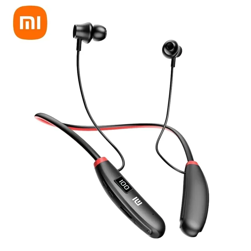 Xiaomi Earphones Bluetooth 5.1 Headset Sport Earbuds with Mic Neckband In-Ear Headphone Stereo Earbuds Headset For Running Sport