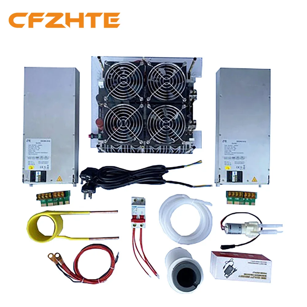 

5000W/5KW ZVS Induction Heater Induction Heating PCB Board Heating Machine + Coil+Pump+ 70/150ml crucible+power supply