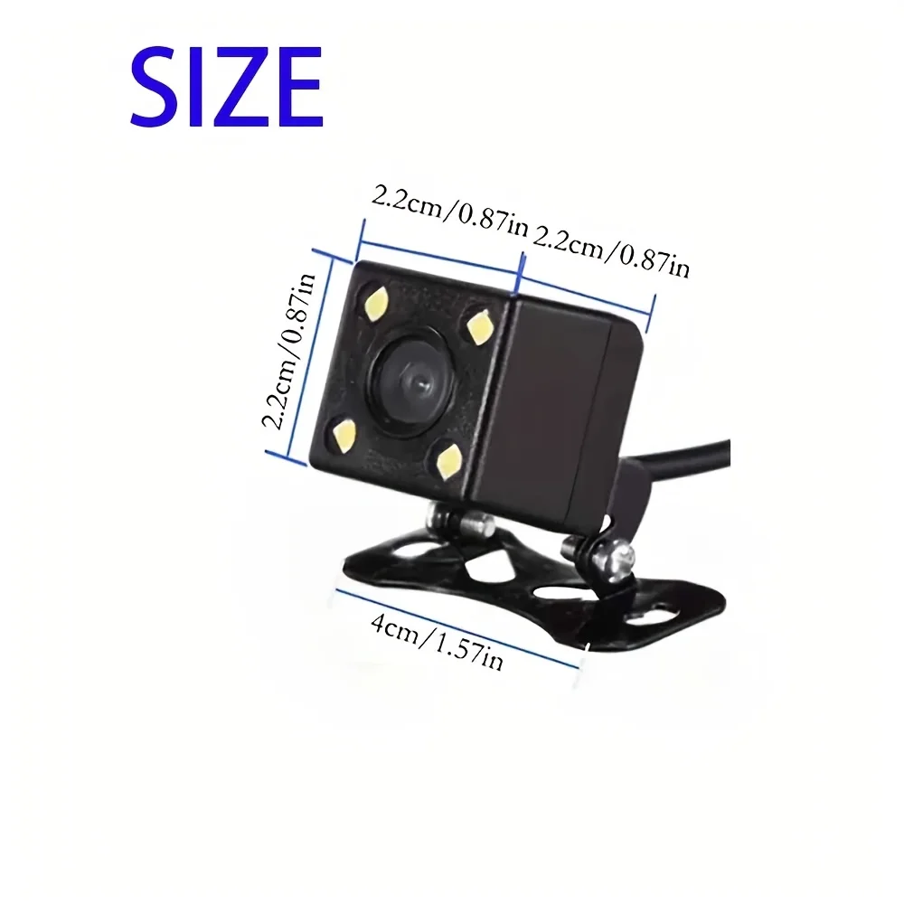 4LED Wide Angle CMOS Car Rear View Camera Night Vision Easy intall Surface Mount 480P HD Backup Camera Reverse Assist