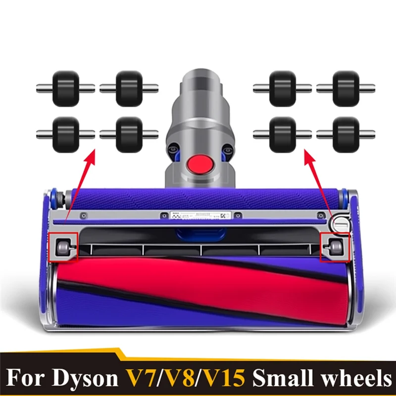 AC39-عجلات بديلة صغيرة لدايسون V6 V7 V8 V10 V11 V15 نظافة لينة الأسطوانة رئيس فراغ الملحقات