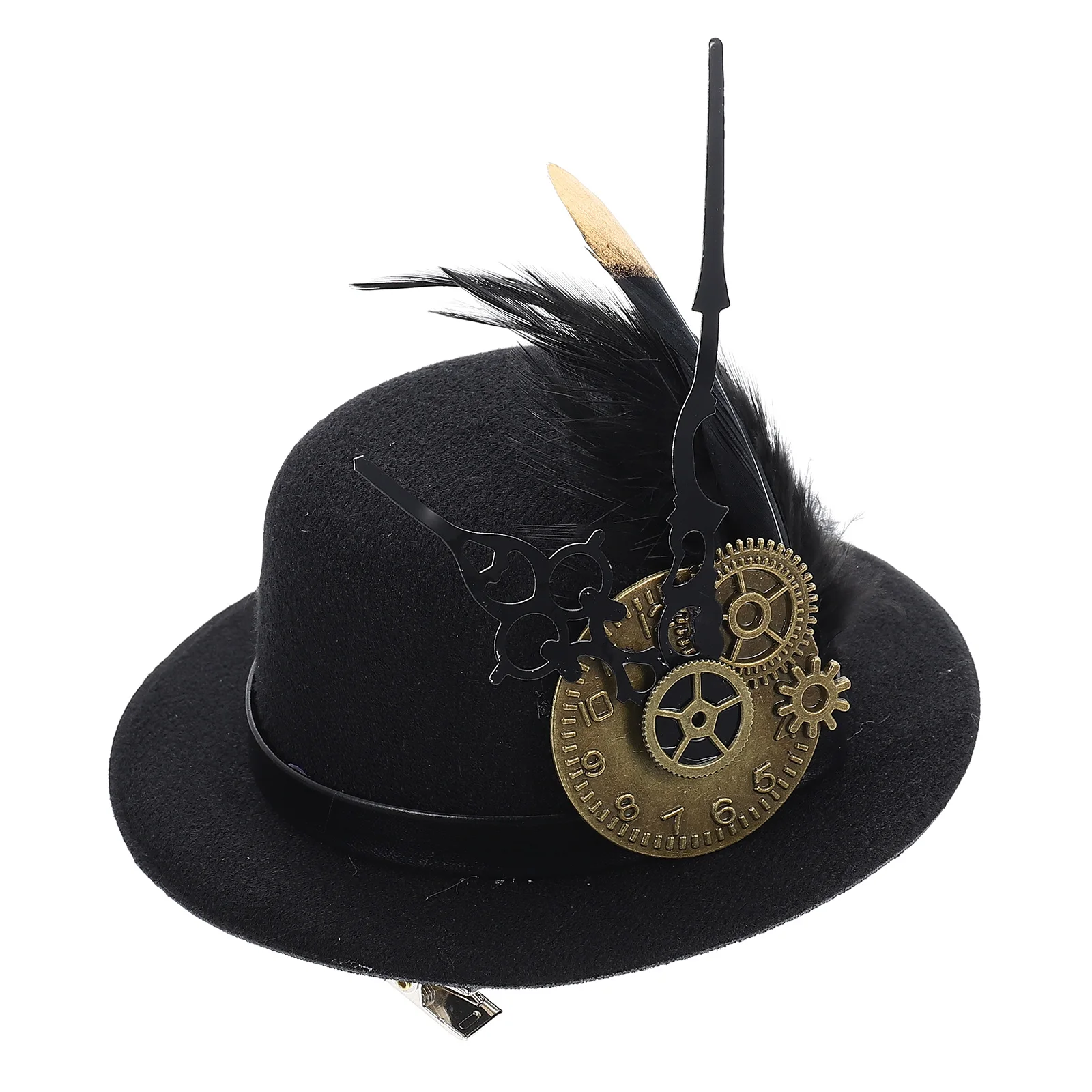

Retro Gear Hair Clips Steampunk Hat Decor Goth Accessories Fabric Vintage One Size Fits Most Perfect for Parties Theme Events