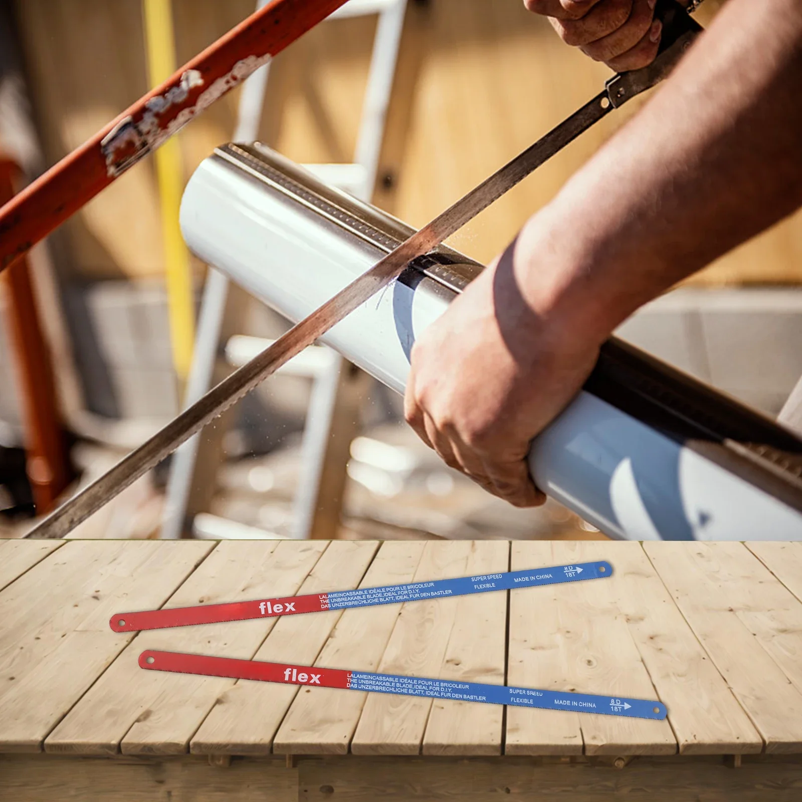 Wood Cut Hacksaw Blade Hand Saw Blade For Meat Hand Model Optional Practical Saw 14T/18T/24T Bi-Metal Blade Hacksaw Reliable