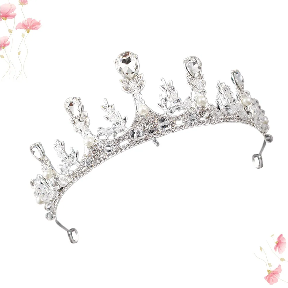 

Кристальная корона-тиара со стразами из сплава, свадебный головной убор, реквизит для фотосессий, декоративное украшение для волос, аксессуар для вечеринок и костюмов