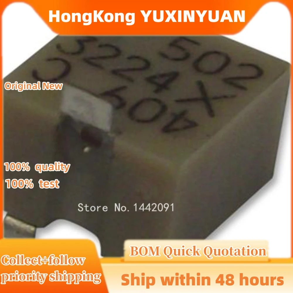 10PCS 3224W-1-502E …