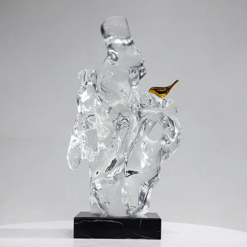 ※a Accent Transparents Resin Artistic Custom Shape Sculpture Suitable Commercial Space & Home Decor