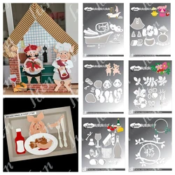 Grote Kerst Groenen Winter Frame Metalen Stansmessen voor DIY Scrapbooking Album Papieren Kaart Reliëf Sjabloon Sjabloon Cut Sterven