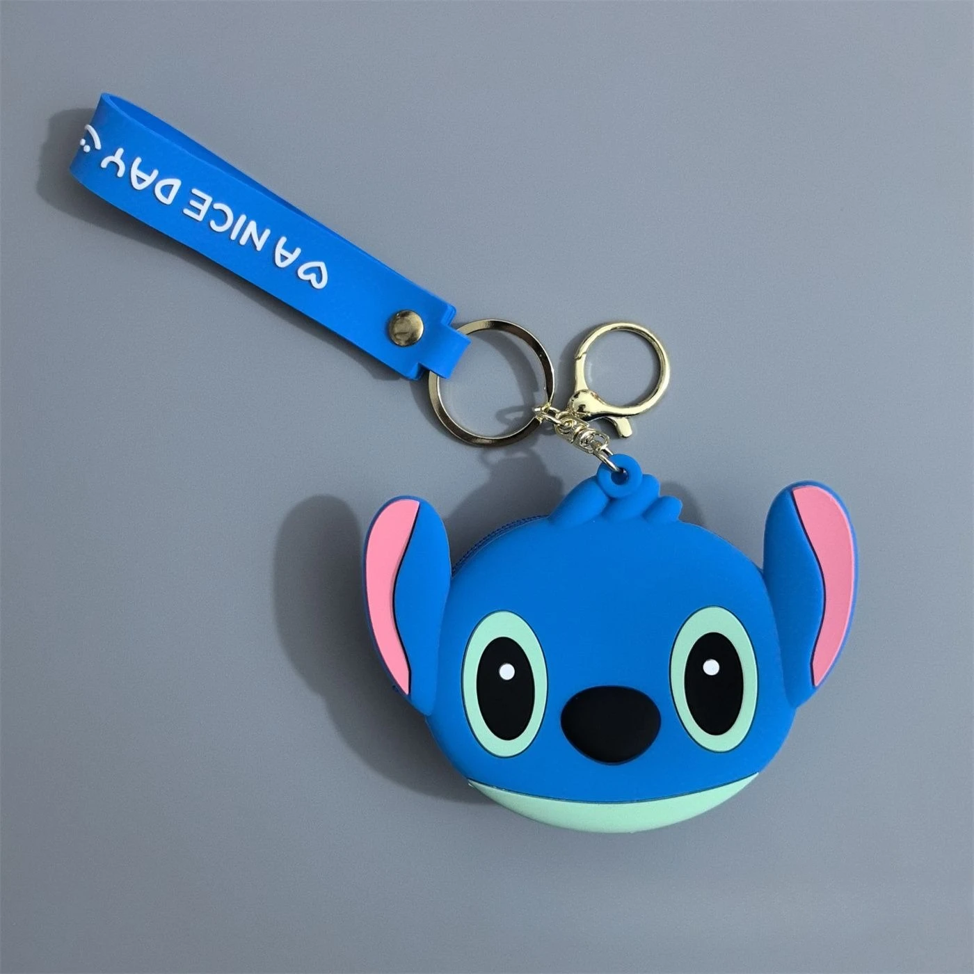Disney Stitch Kawaii three-dimensional shape school bag decoration pendant change headphone storage bag girlfriend holiday gifts