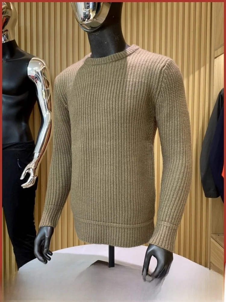 

Мягкий уютный мужской круглый вязаный свитер Ne, базовый универсальный массивный игольчатый Crt, осенне-зимний базовый слой, несбываемый...
