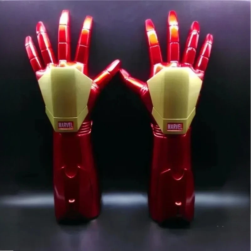 42cm 1/1 着用可能なアイアンマンLEDライトアームグローブ コスプレ小道具 フィギュア モデル玩具 コスチューム小道具 パーティー アニメ ステージショー 小道具