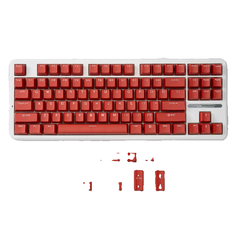 

Classic red PBT two-color keycap two-color injection molding OEM highly mechanical keyboard keycap small full set PAYSON