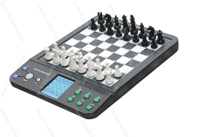 Beginners Chess Computer Electronic Board with Talking English Germany Magnetic Chess Pieces Self Teaching Program