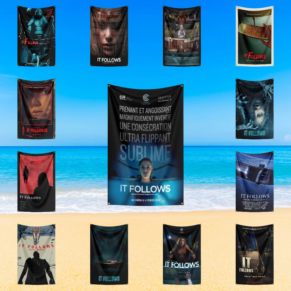 

I-It-F-Foll-ows Inspired Flag 3x5 FT 90x150cm Polyester Decorative Banner Tapestry For Fans Bedroom Wall Decoration