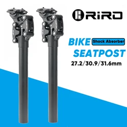 RIRO Bicycle Suspension Seatpost 50MM Travel Shock Absorber Seatpost 350mm*27.2mm/28.6/30.0/30.4/30.9/31.6/33.9mm MTB Seat Tube
