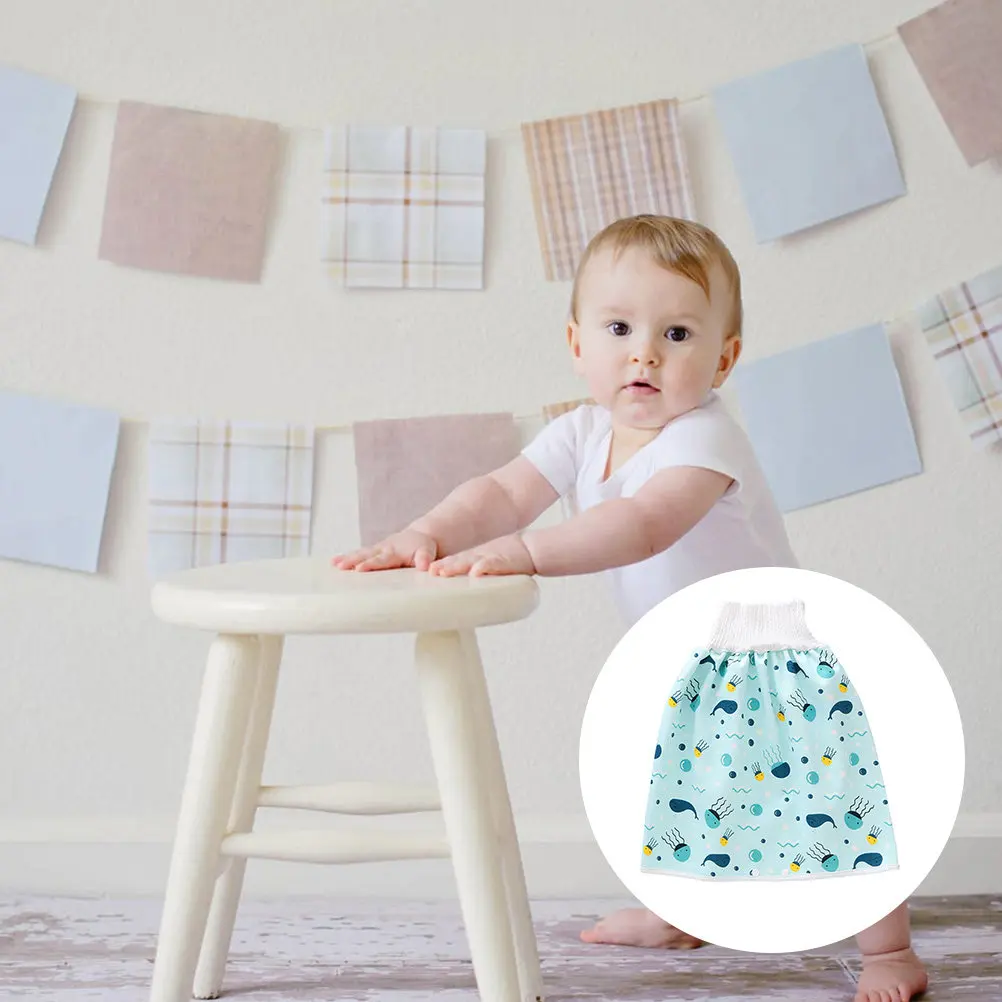 

Waterproof Baby Training Skirt High Waist Sea L Baby Diaper Pants Potty Training Skirt Cotton Absorbent Comfortable Anti Leak